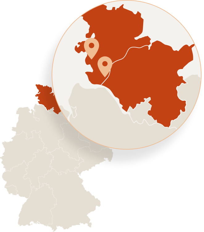 Map: our locations in Schleswig-Holstein